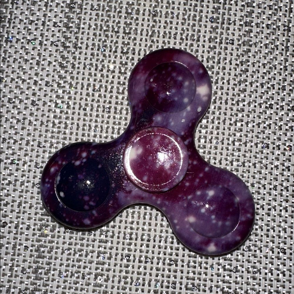 Fingertip Gyroscopic Fidget Spinner Small Space Purple